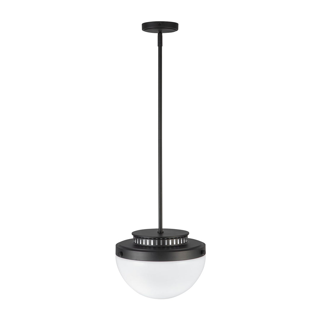 1 Light Pendant 12", Black