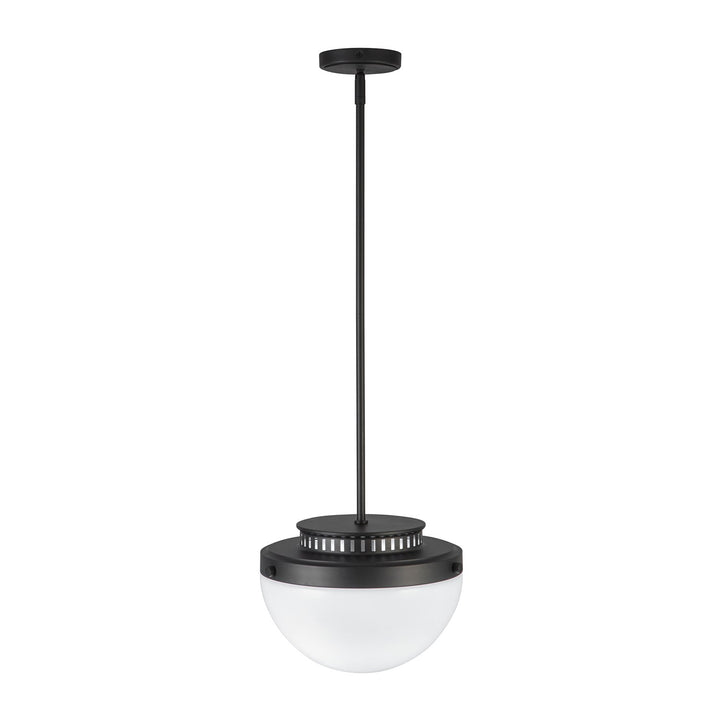 1 Light Pendant 12", Black