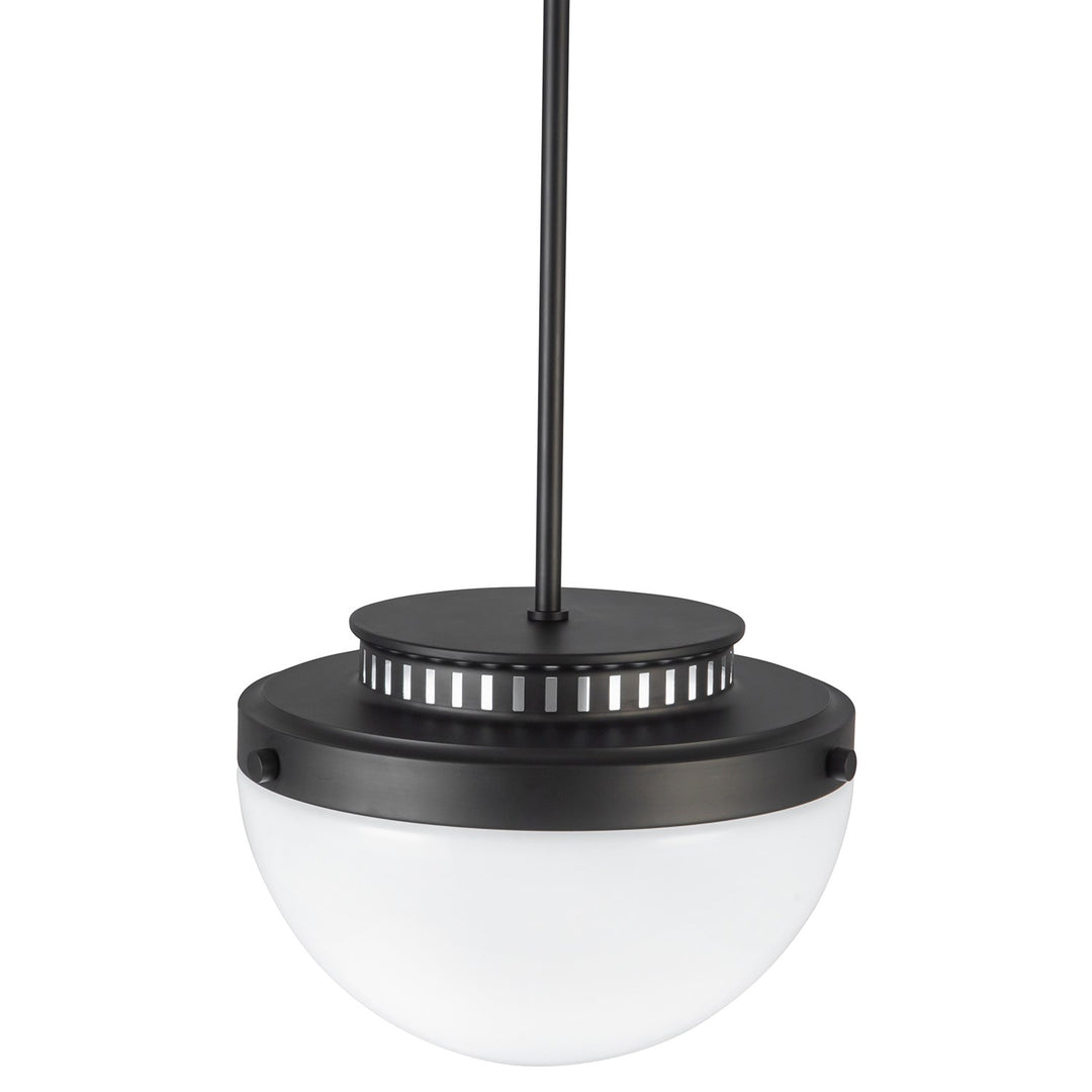 1 Light Pendant 12", Black