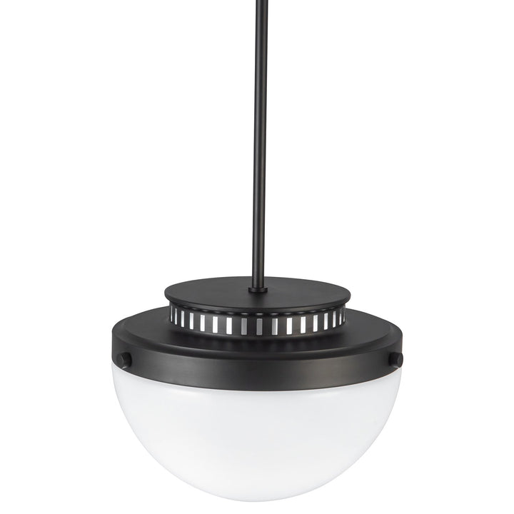 1 Light Pendant 12", Black