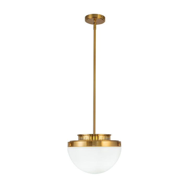 1 Light Pendant 12", Brushed Brass by Artcraft