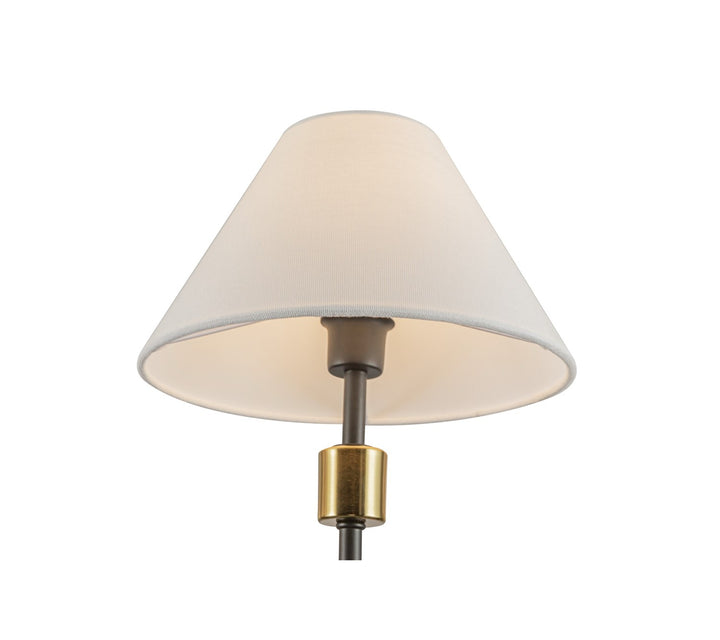 8 Light Chandelier, Black, Brushed Brass