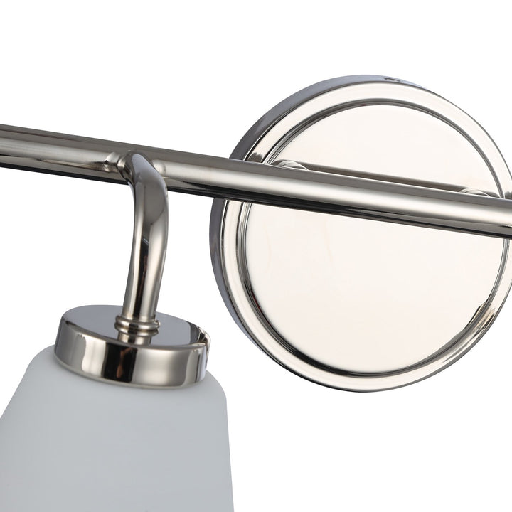 4 Light Bathroom Vanity, Polished Nickel