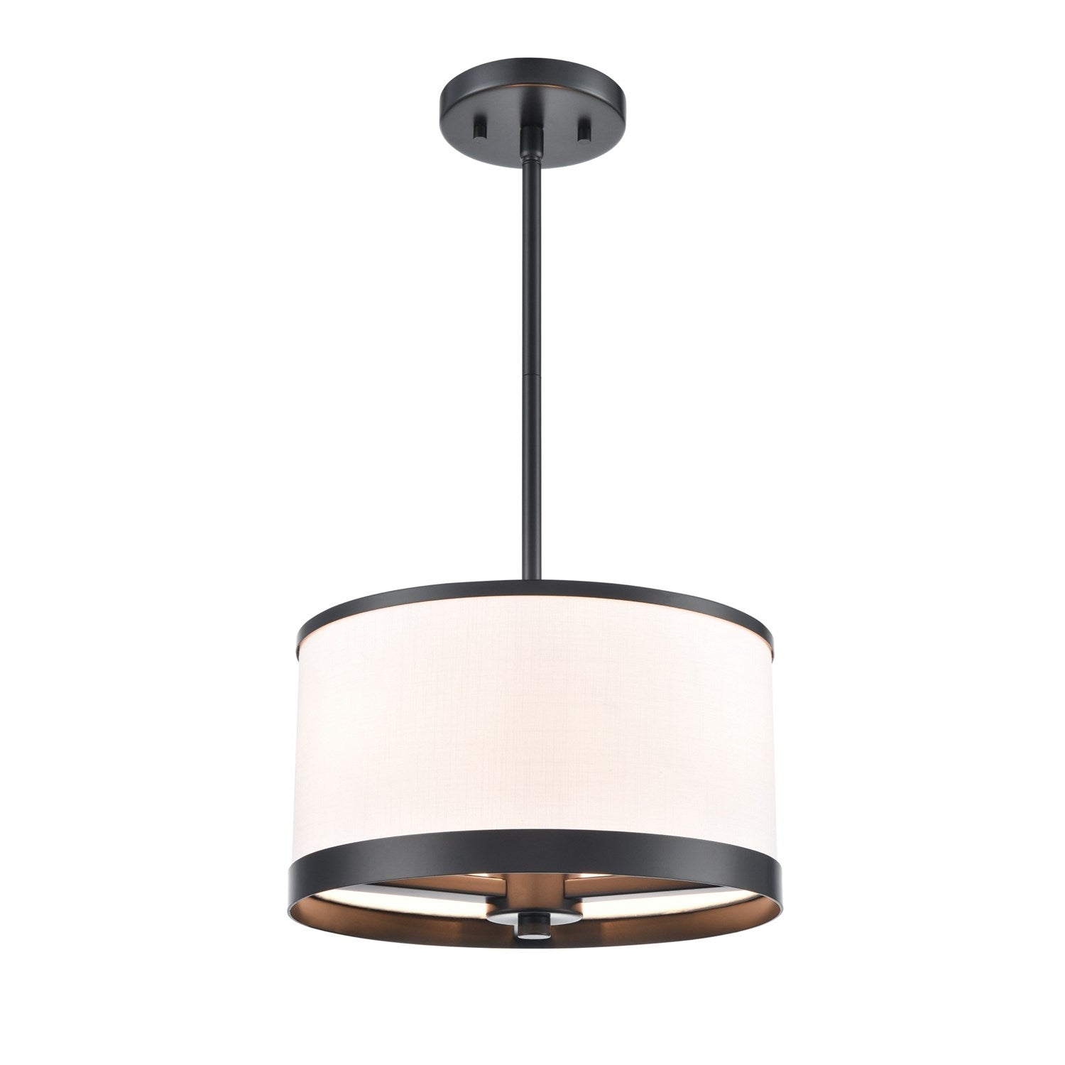 3 Light Pendant, Black by Artcraft