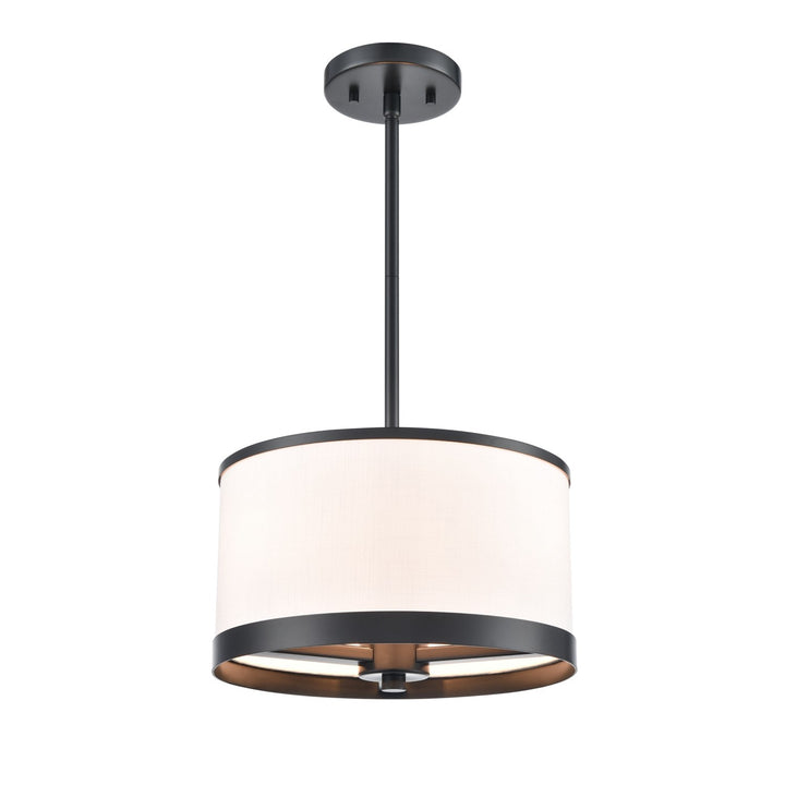 3 Light Pendant, Black by Artcraft