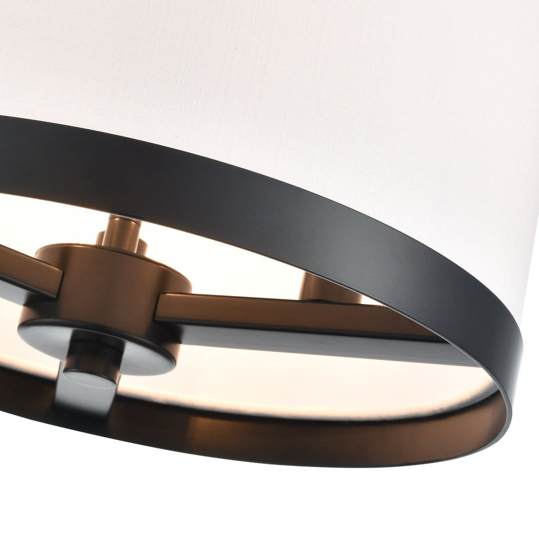 3 Light Pendant, Black
