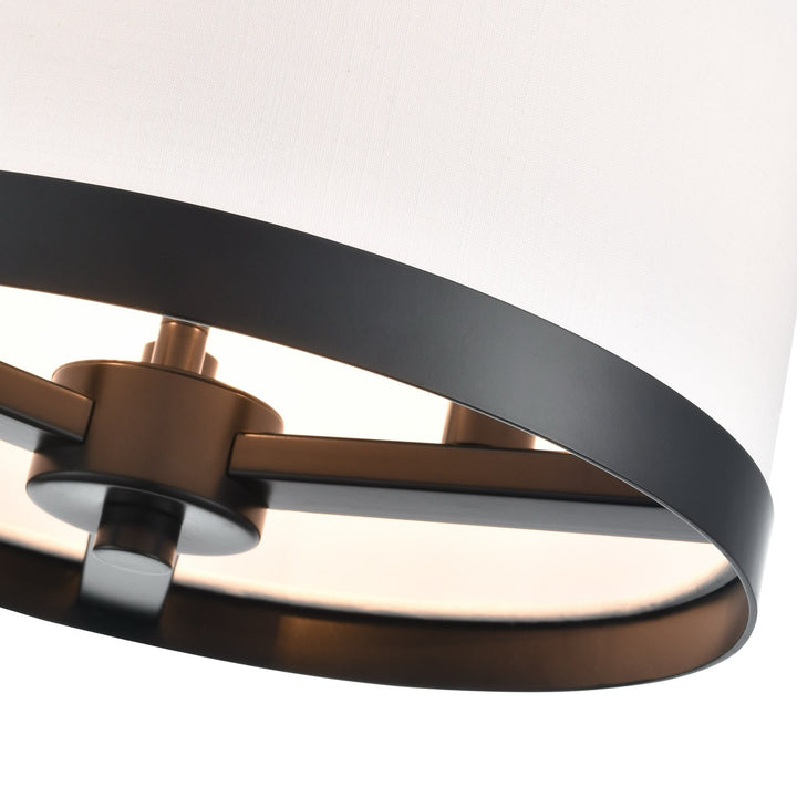 3 Light Pendant, Black
