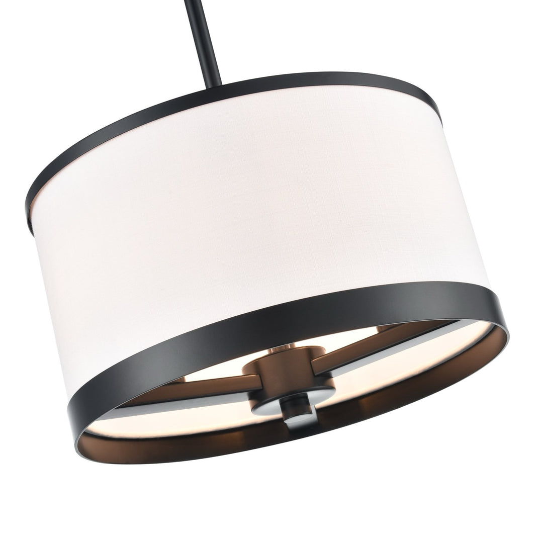 3 Light Pendant, Black