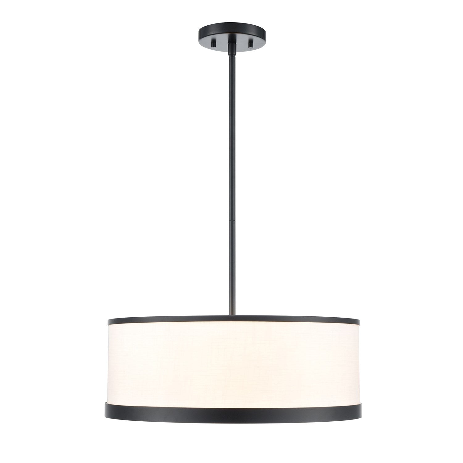 4 Light Chandelier 18", Black