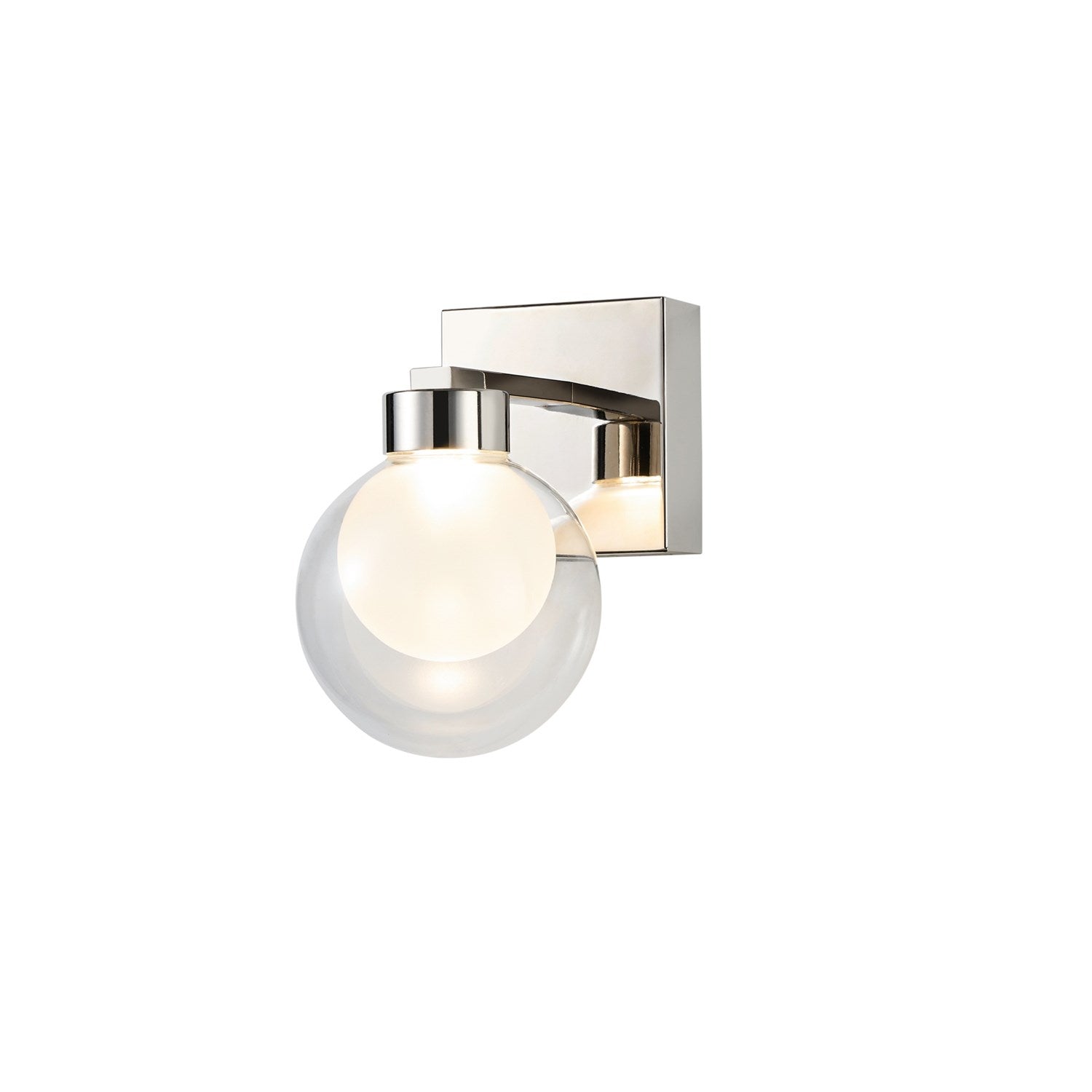 1 Light Wall Sconce, Chrome