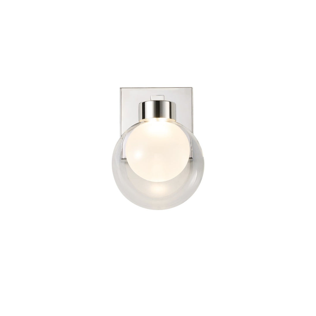 1 Light Wall Sconce, Chrome