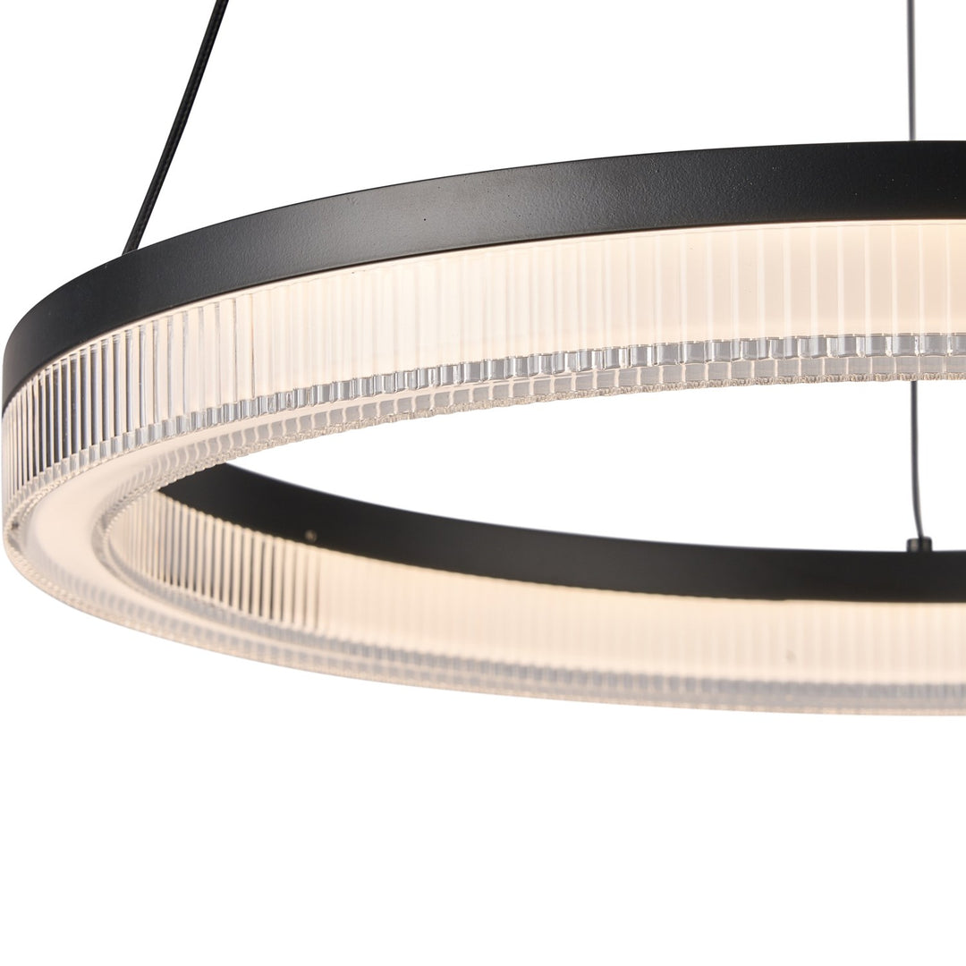 Integrated Led Pendant 16", Black