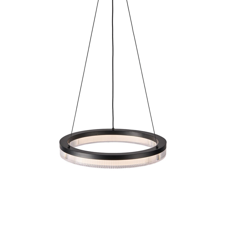 Integrated Led Pendant 16", Black