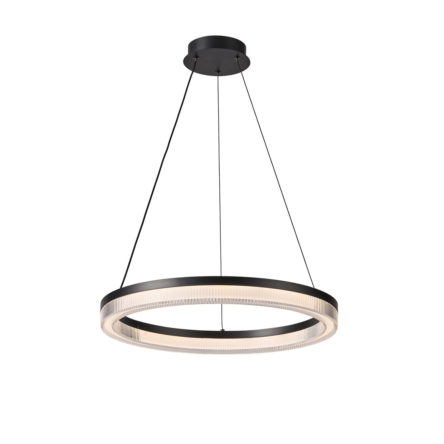 Integrated Led Pendant 20", Black by Artcraft