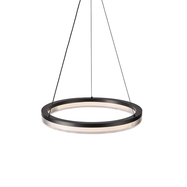 Integrated Led Pendant 20", Black