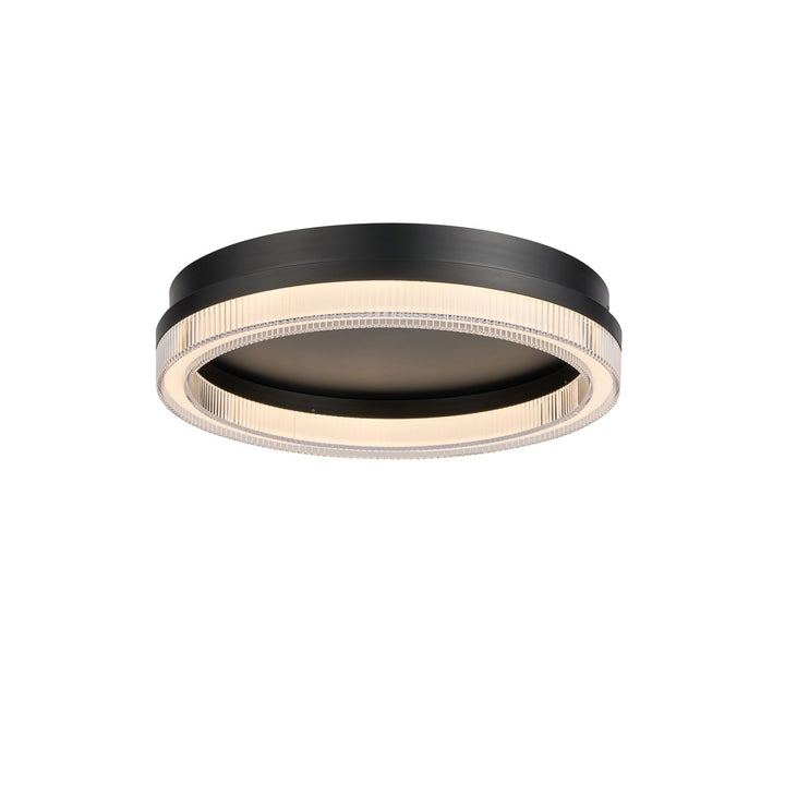 Integrated Led Flush Mount, Black by Artcraft