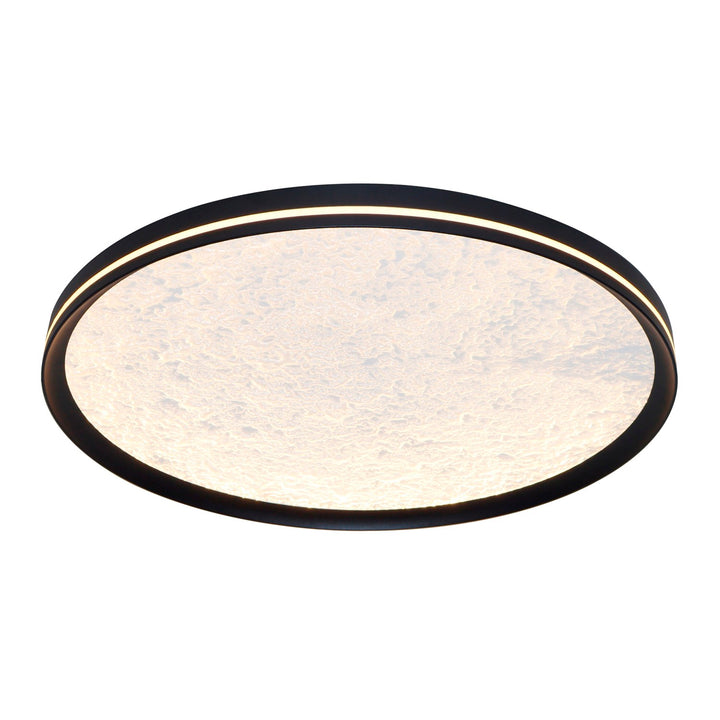Integrated Led Flush Mount 12", Black by Artcraft
