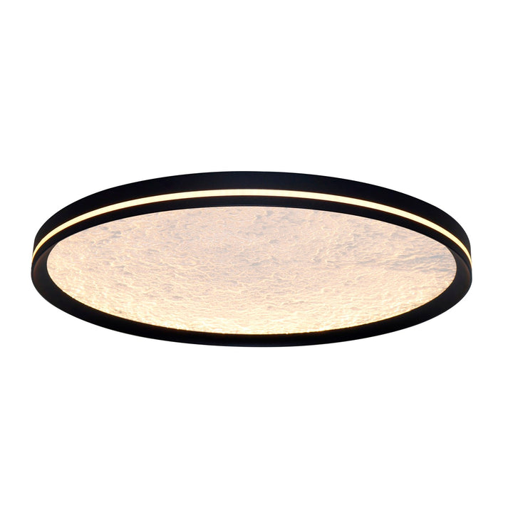 Integrated Led Flush Mount 12", Black