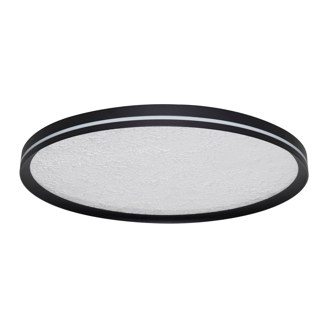 Integrated Led Flush Mount 12", Black