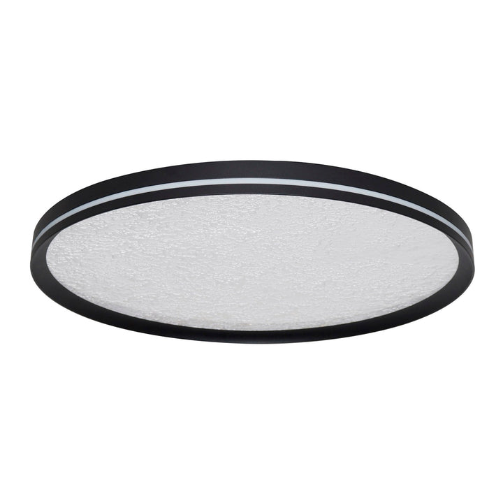 Integrated Led Flush Mount 12", Black