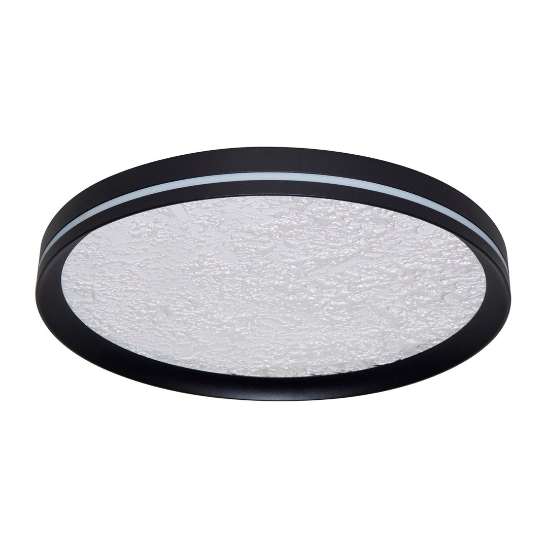 Integrated Led Flush Mount 12", Black