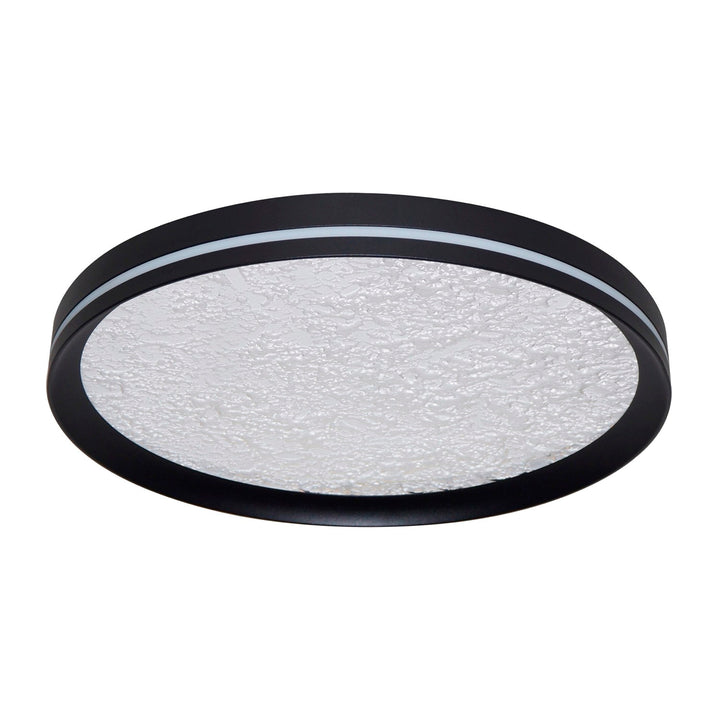 Integrated Led Flush Mount 12", Black