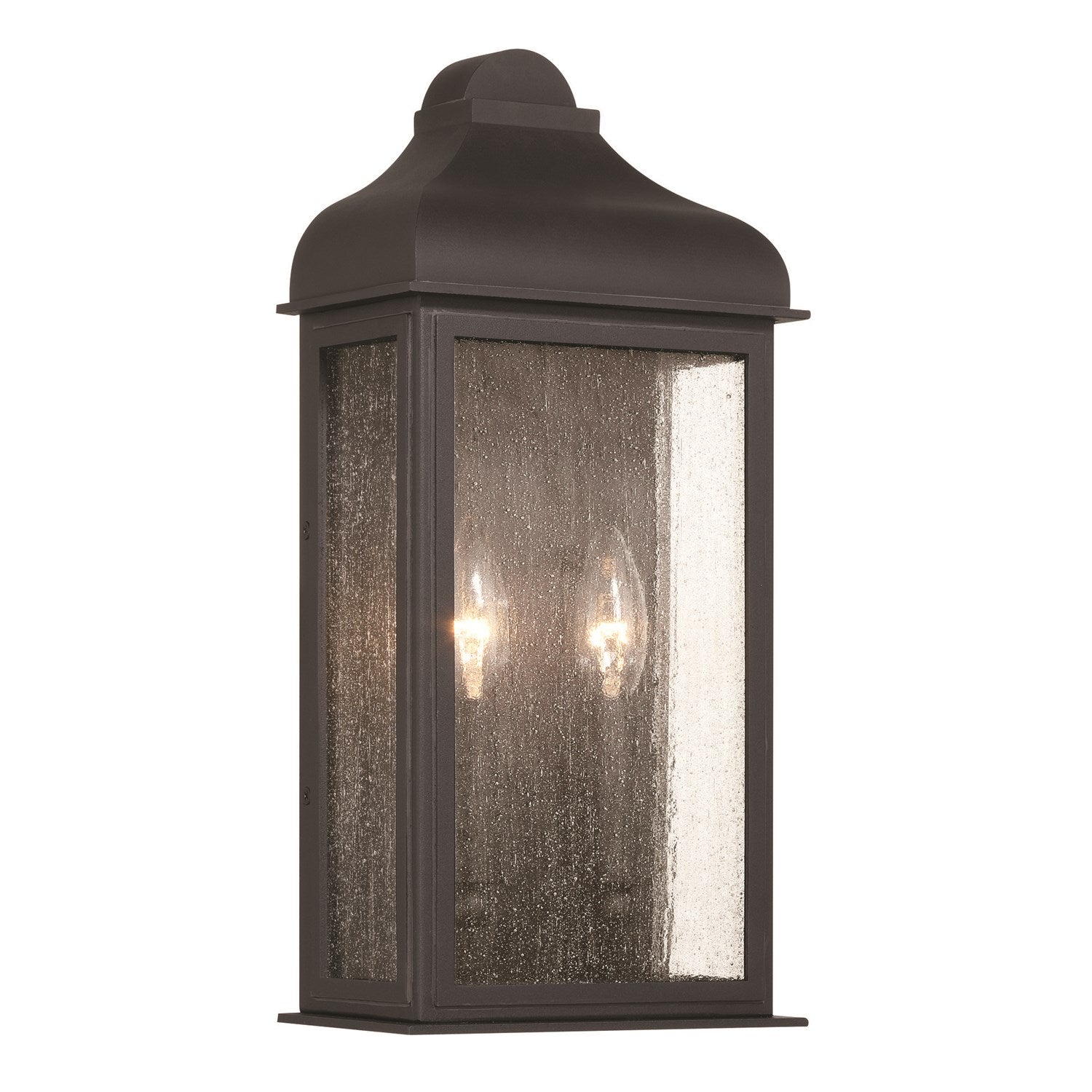 2 Light Outdoor Wall Sconce, Black by Artcraft