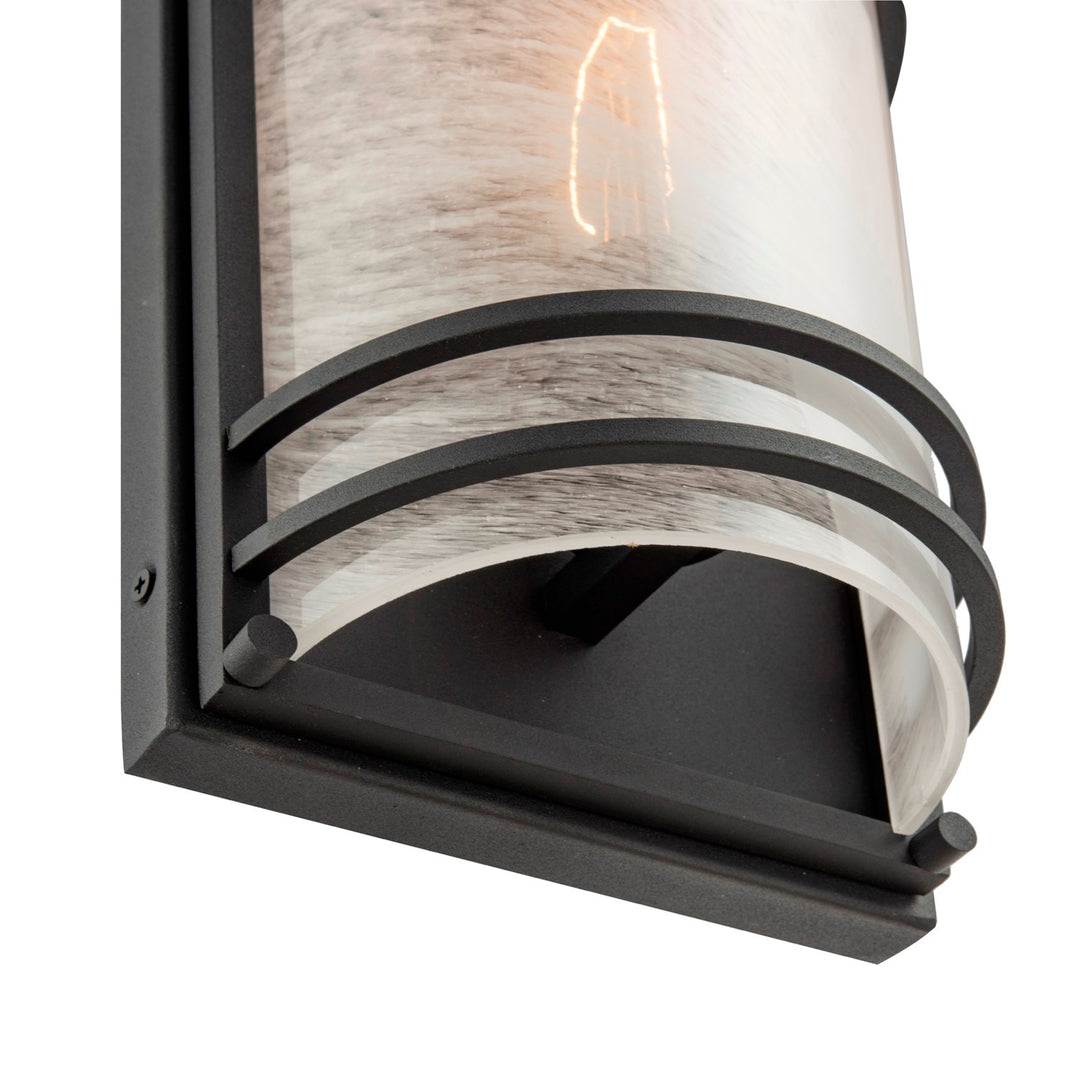 1 Light Outdoor Wall Sconce 11", Black