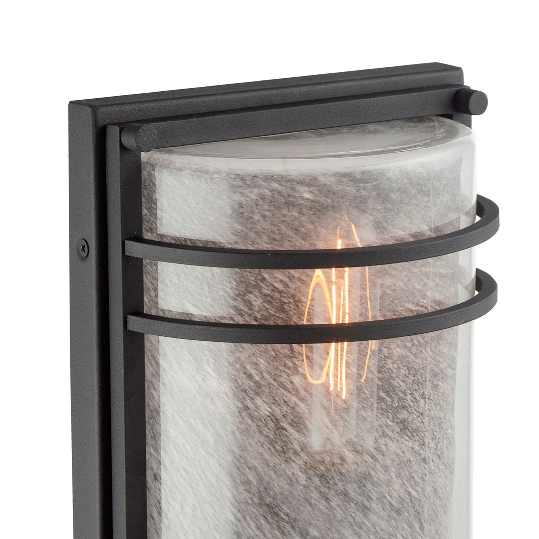 1 Light Outdoor Wall Sconce 11", Black