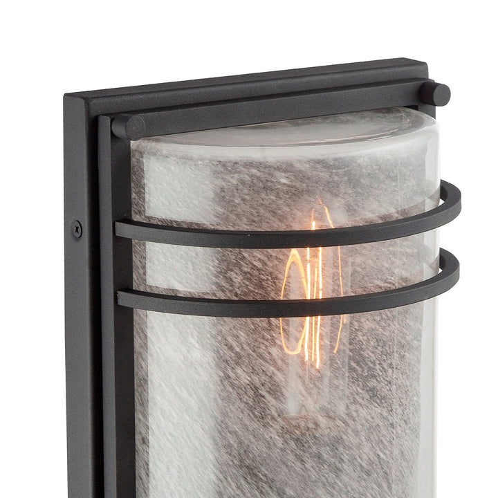 1 Light Outdoor Wall Sconce 11", Black