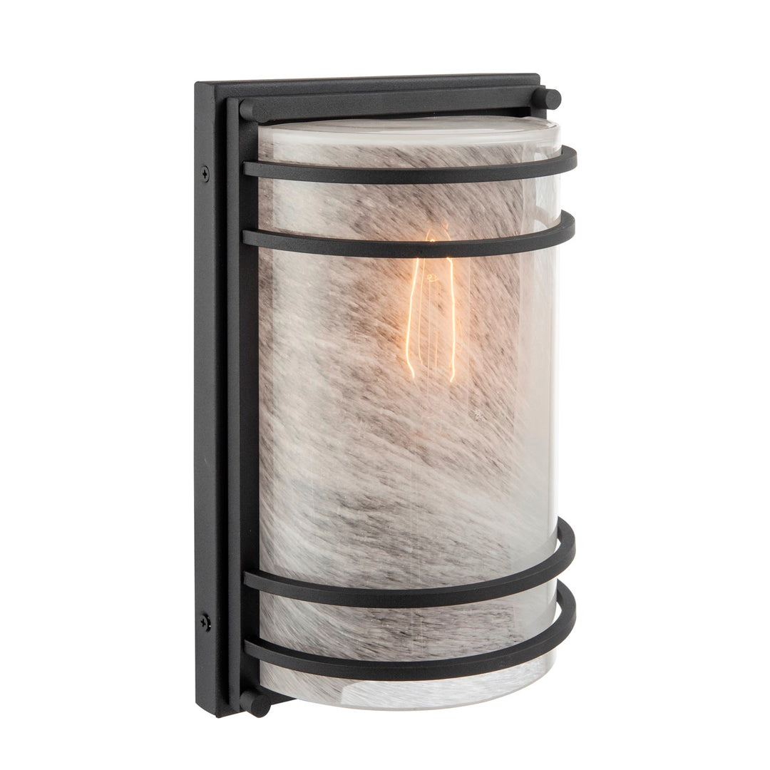 1 Light Outdoor Wall Sconce 11", Black