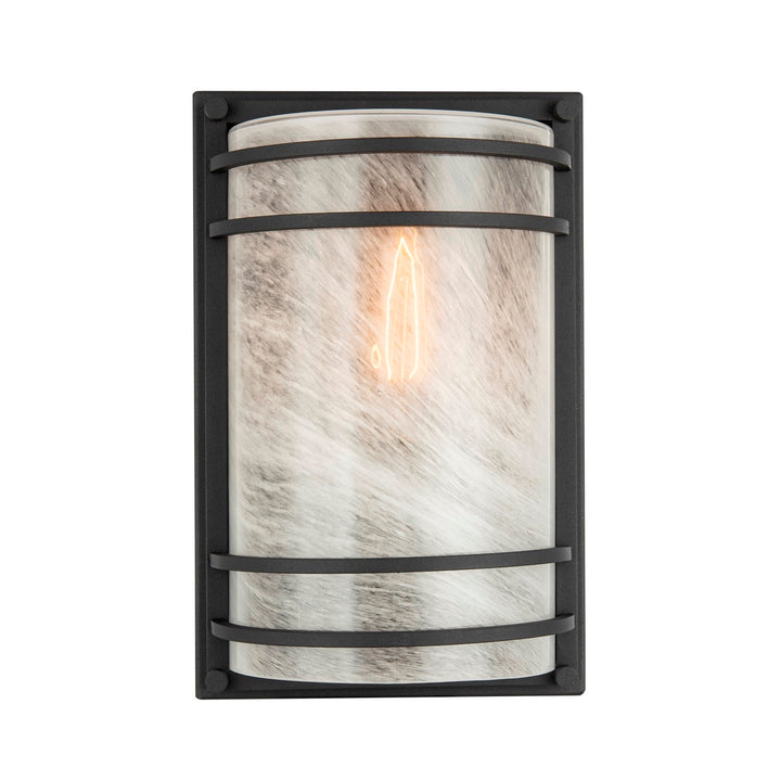 1 Light Outdoor Wall Sconce 11", Black