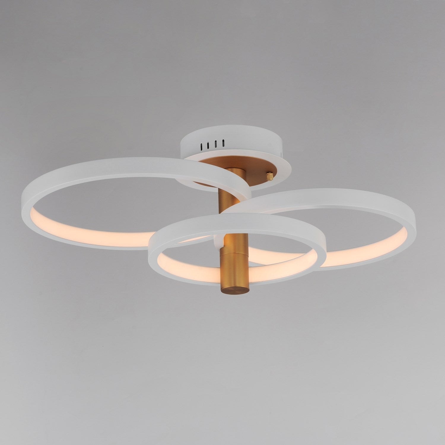 3-Light Led Semi Flush Mount