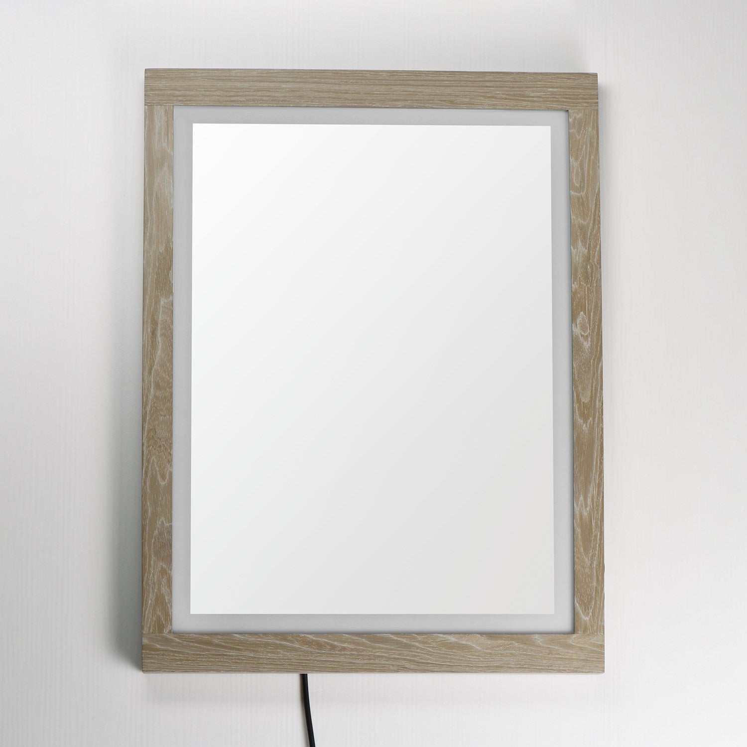 24"X32" Oak Framed Led Mirror