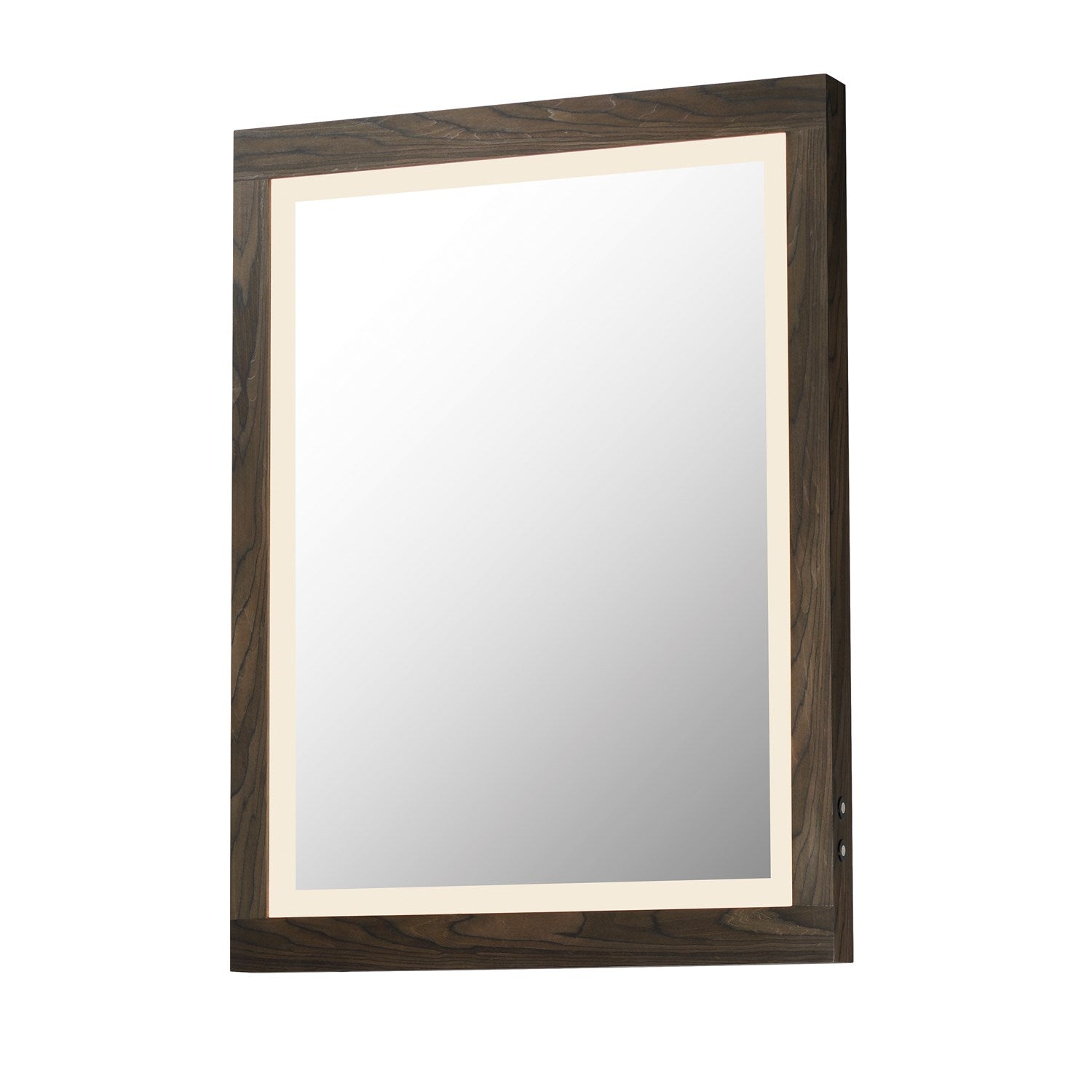 24"X32" Walnut Framed Led Mirror by ET2