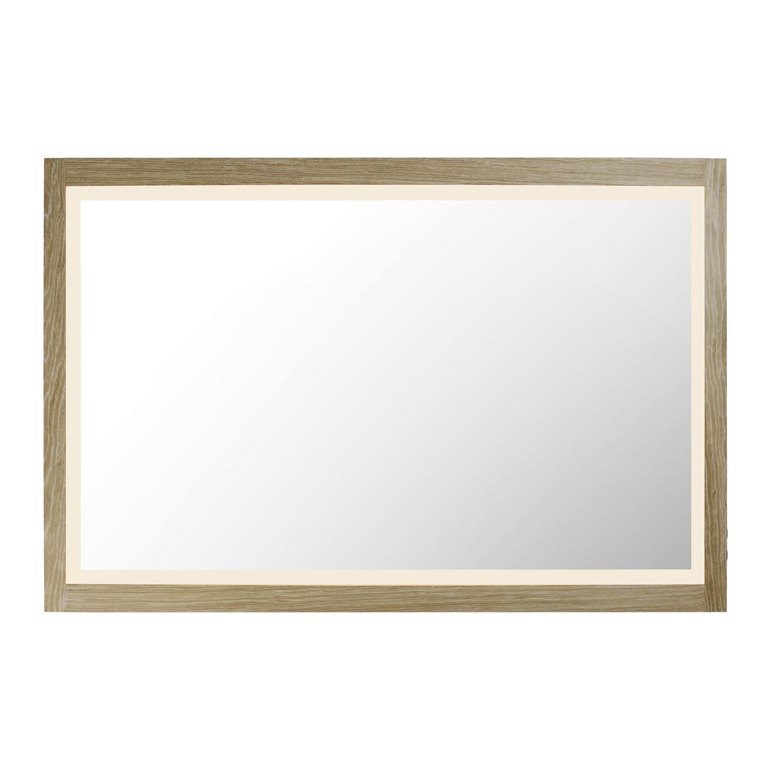 48"X32" Oak Framed Led Mirror by ET2
