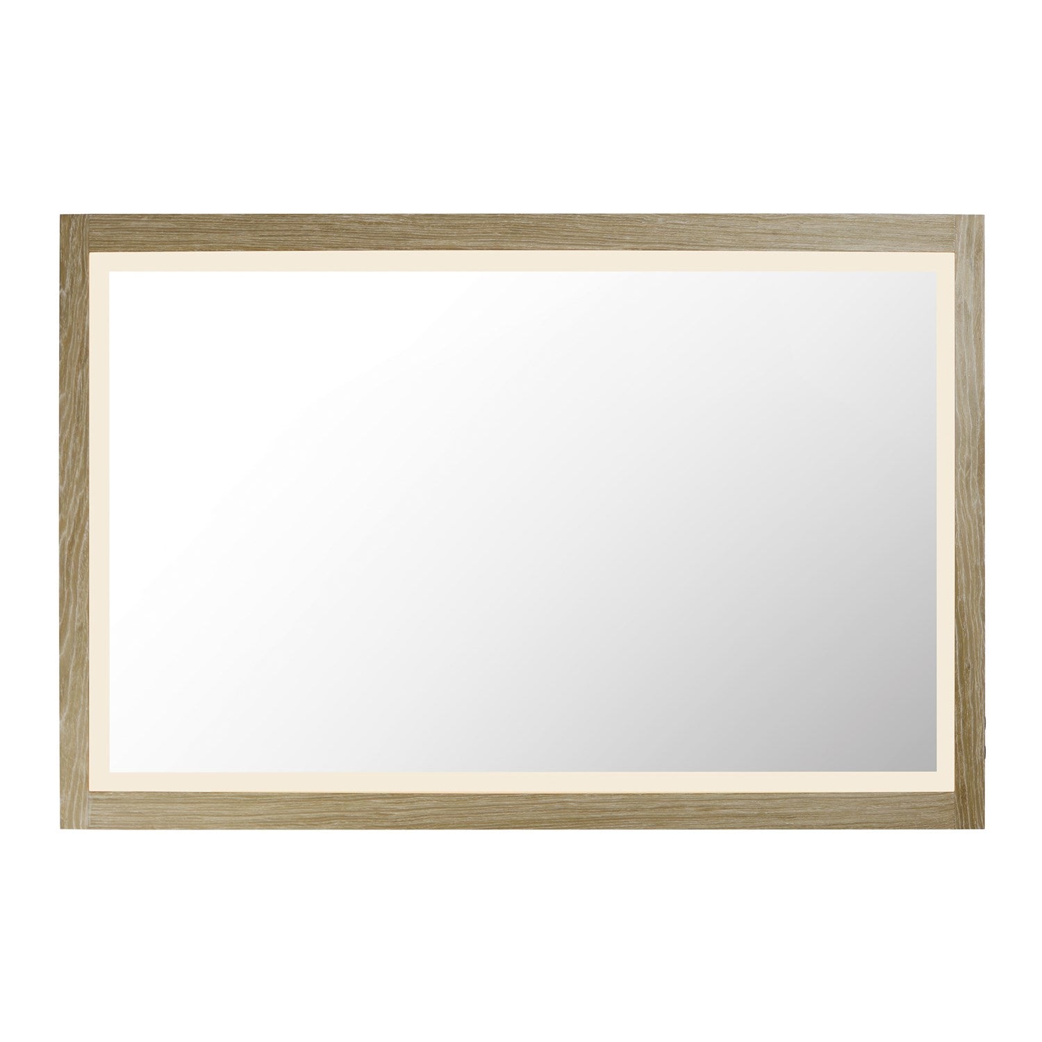 48"X32" Oak Framed Led Mirror by ET2