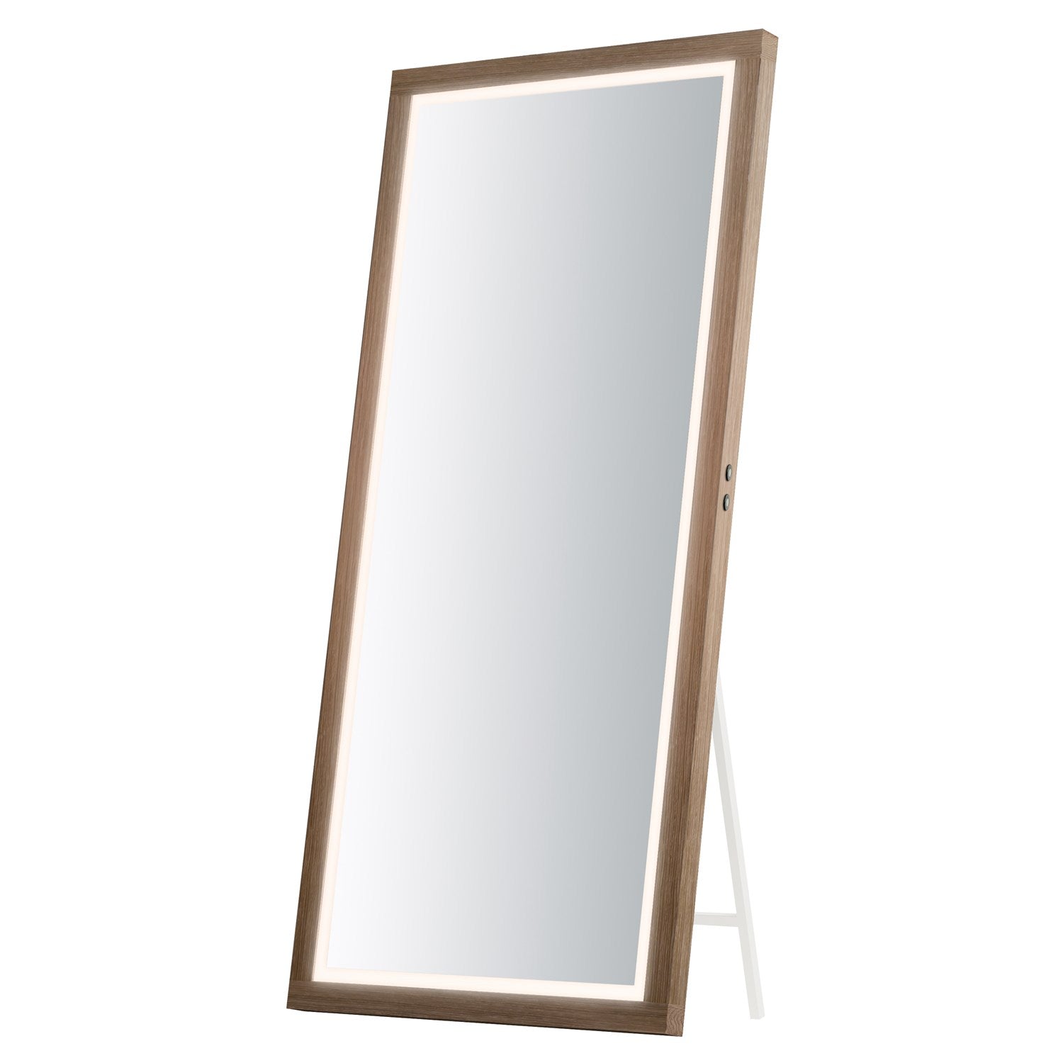68"X32" Oak Framed Led Mirror by ET2
