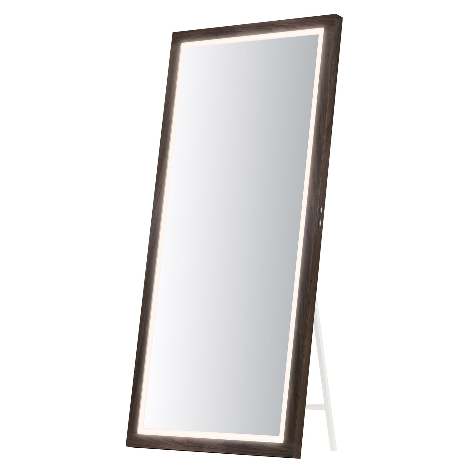 68"X32" Walnut Framed Led Mirror by ET2