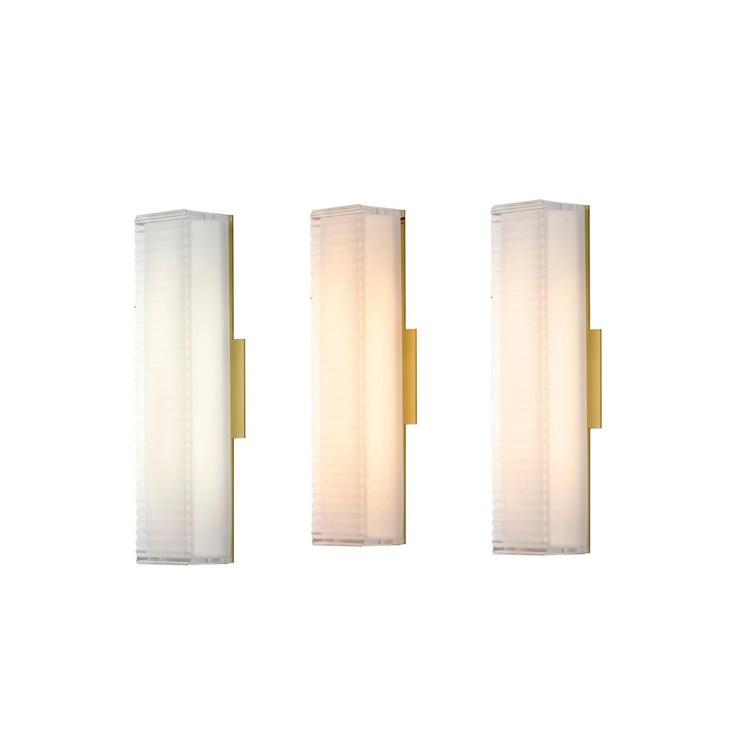1-Light Matte Brass Led Wall Sconce With A Clear Frosted Glass Shade