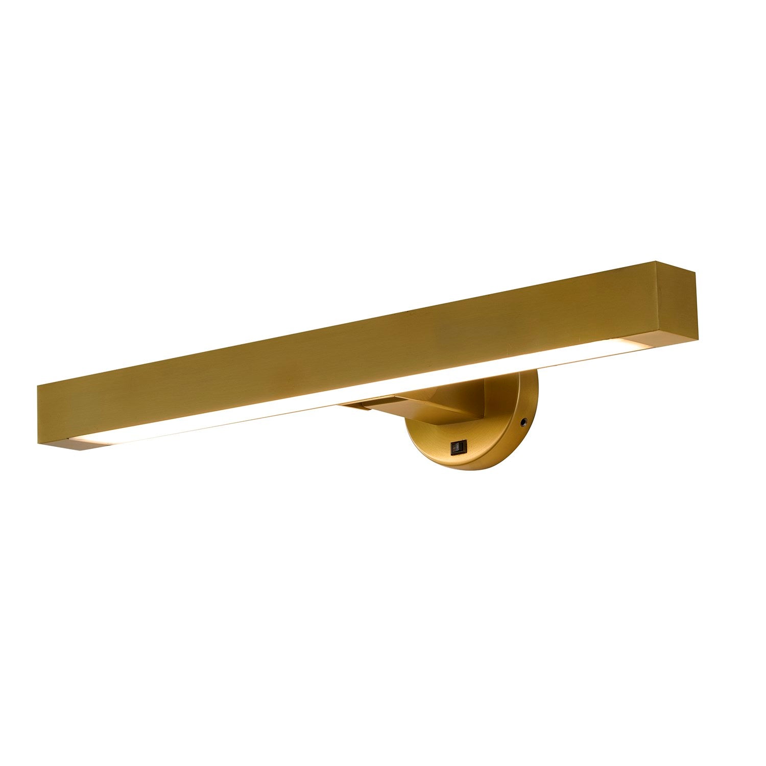 4-Light Satin Brass Wall Sconce With A White Frosted Acrylic Diffuser by Bethel