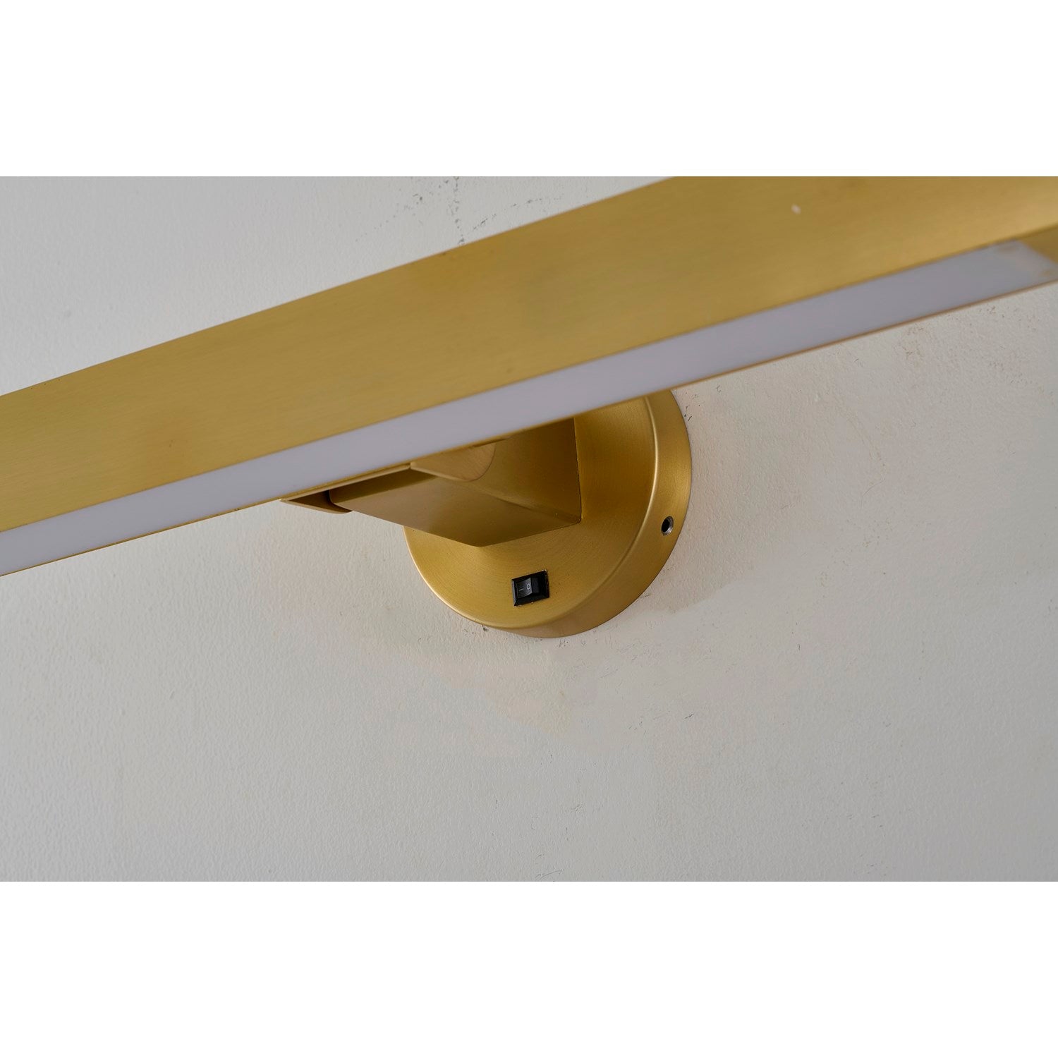 4-Light Satin Brass Wall Sconce With A White Frosted Acrylic Diffuser