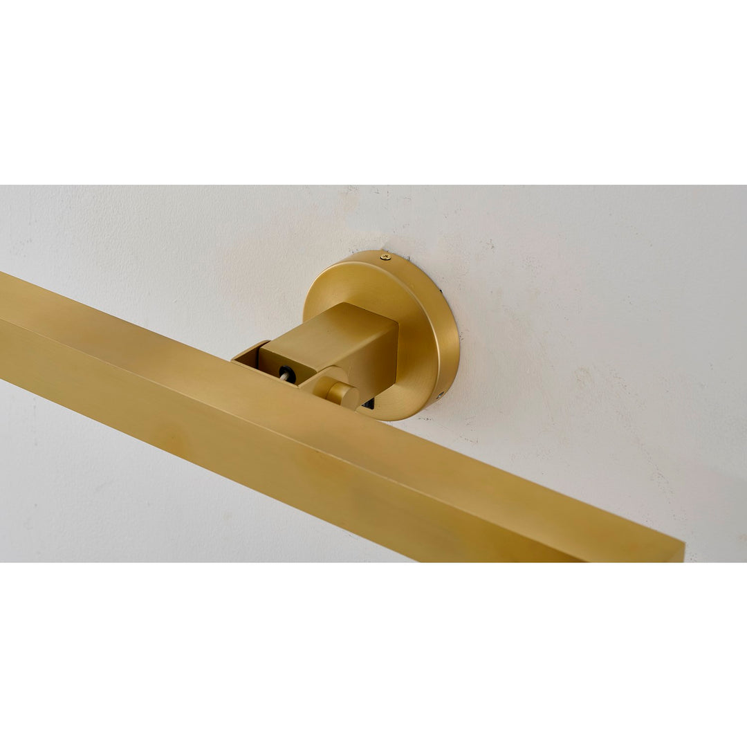 4-Light Satin Brass Wall Sconce With A White Frosted Acrylic Diffuser