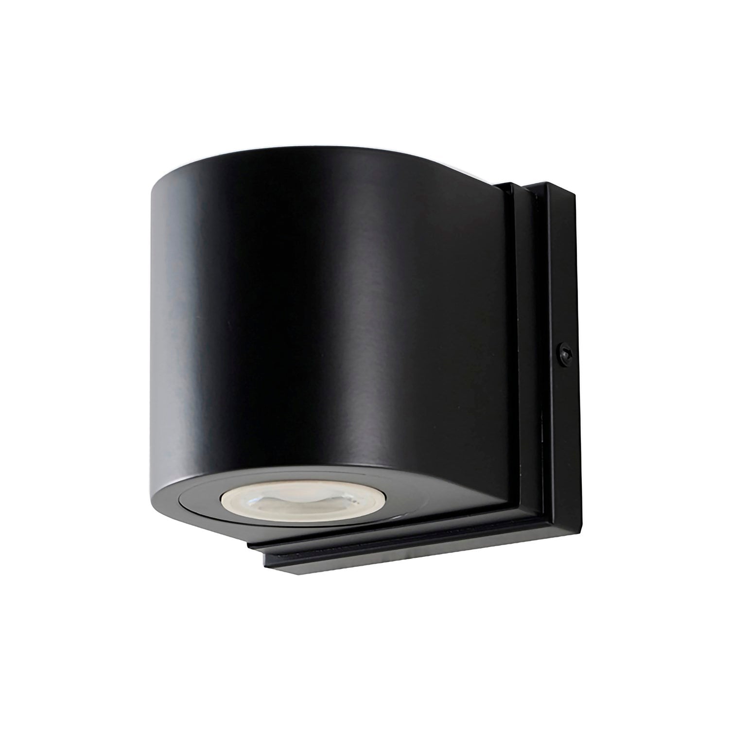 1-Light Satin Black Metal Wall Sconce