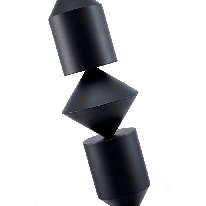 1-Light Black Iron Floor Lamp With A White Acrylic Shade