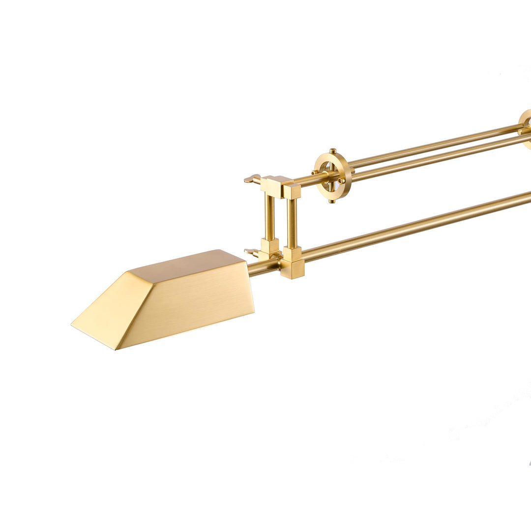 1-Light Brass Iron Led Table Lamp With A Shade And A Black Alabaster Base