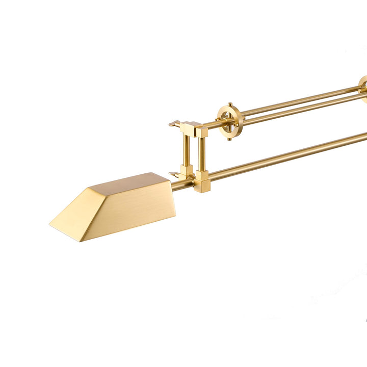 1-Light Brass Iron Led Table Lamp With A Shade And A Black Alabaster Base