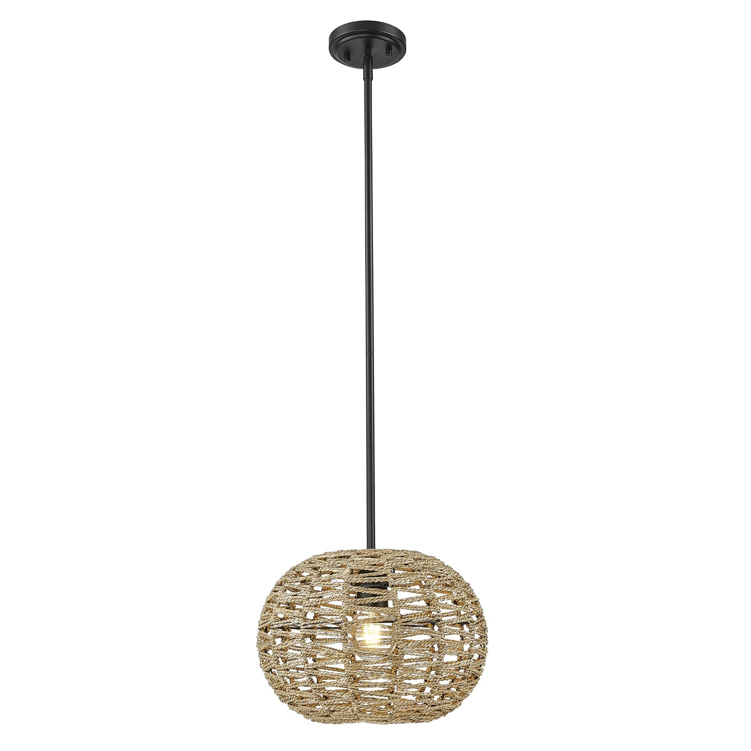 Coastal 15 In. 1-Light Natural Seagrass Pendant
