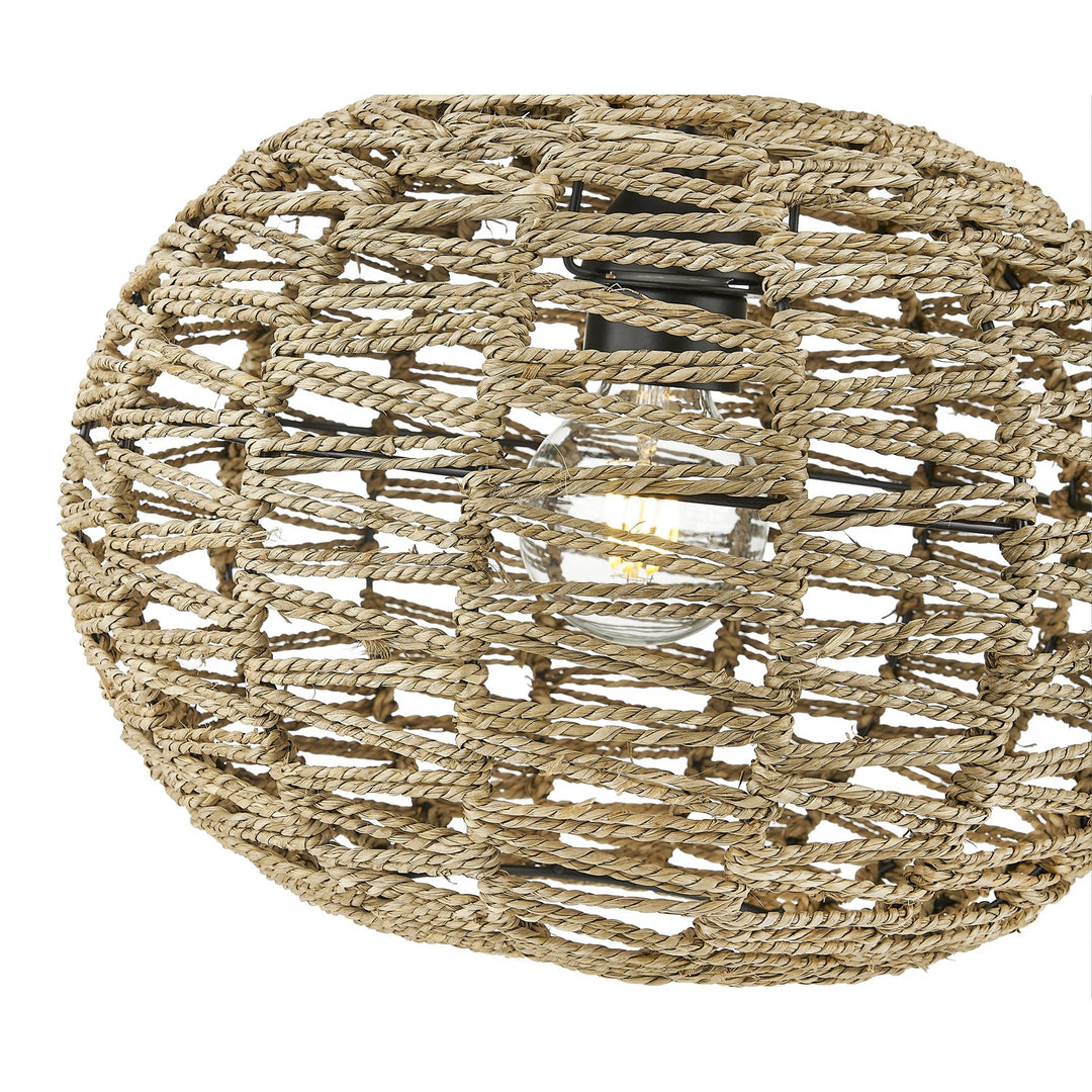 Coastal 15 In. 1-Light Natural Seagrass Pendant