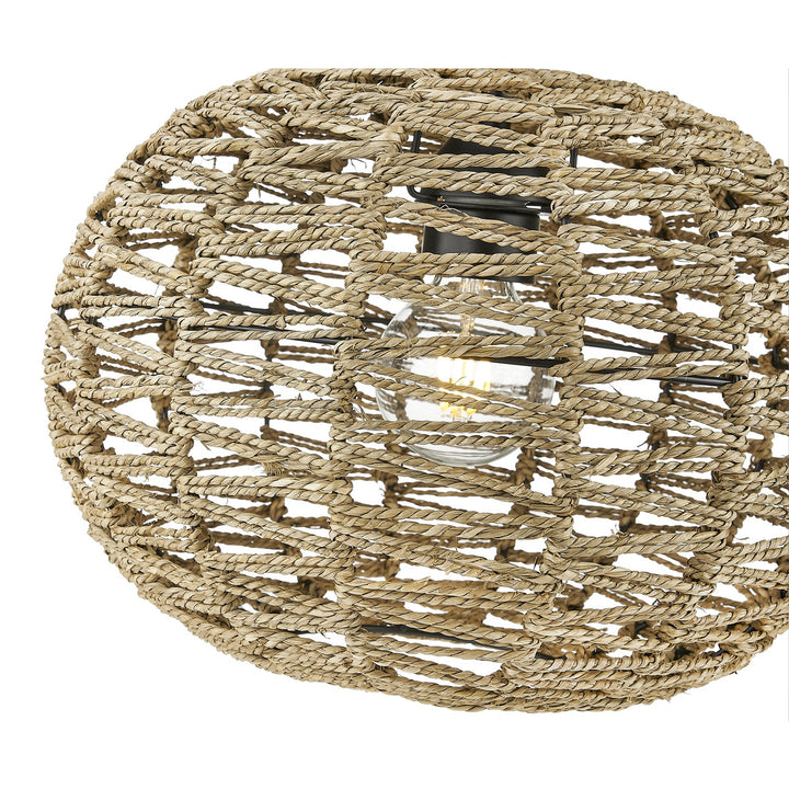 Coastal 15 In. 1-Light Natural Seagrass Pendant